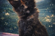 Maine Coon kitten Beata StarPaws, color f, litter B, 23.12.2017