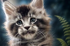 Maine Coon kitten King StarPaws, color ns 25, litter K1, 03.02.2024
